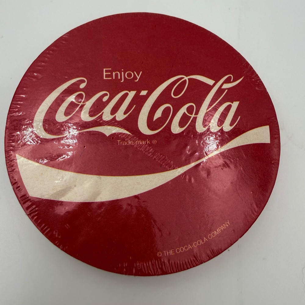 Coca Cola Absorbent Coasters 12 Count Sealed 2008 Coke Bar Decor